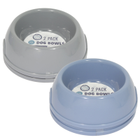 PET LIVING DOG BOWLS ROUND 2PK (PET8225)