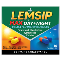 LEMSIP MAX DAY & NIGHT CAPS 16S X 6 01/05/207
