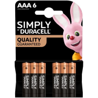 DURACELL SIMPLY AAA - MN2400 6PK