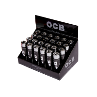 OCB REFILLABLE BLACK EDITION LIGHTERS 24S