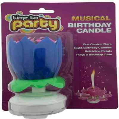 MUSICAL BIRTHDAY FLOWER CANDLE