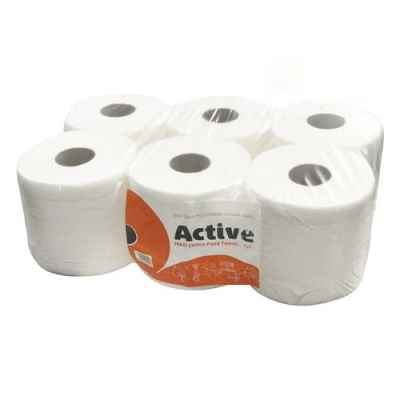 ACTIVE WHITE 180MM CONTRACT ROLL 65M X 6