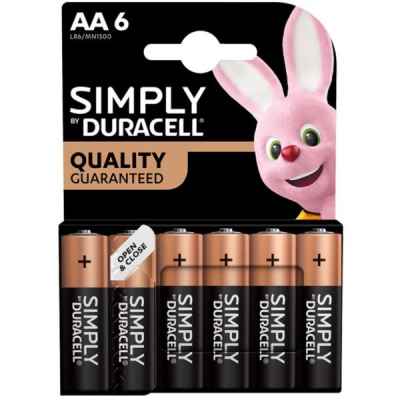 DURACELL SIMPLY AA - MN1500 6PK