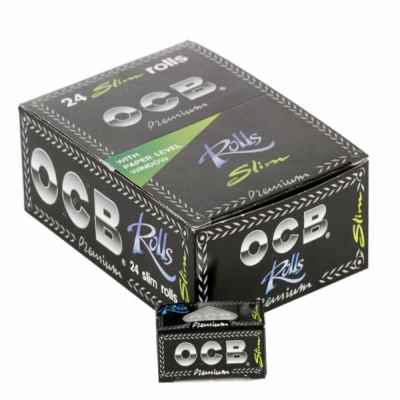 OCB BLACK PREMIUM SLIM ROLLS 24S