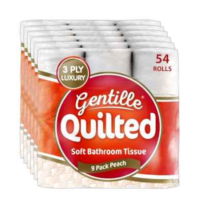 GENTILLE QUILTED TOILET ROLL 3PLY 9PK X 6