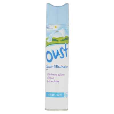 OUST AIR FRESHENER CLEAN SCENT 300ML X 12
