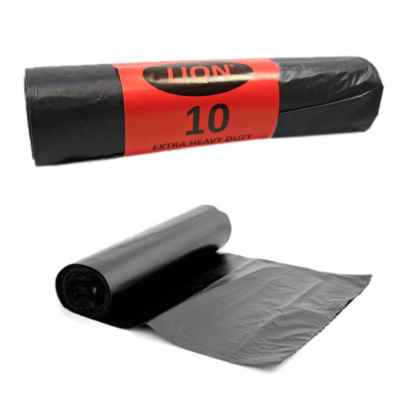 LION BLACK SACKS ON ROLLS 10S X 20 EXTRA HEAV