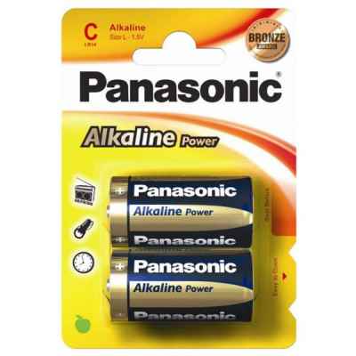 PANASONIC ALKALINE C - LR14  PACK OF 2