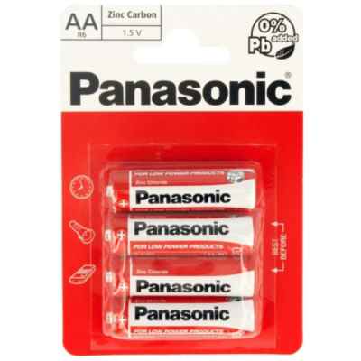 PANASONIC ZINC AA - R6 4 PACK