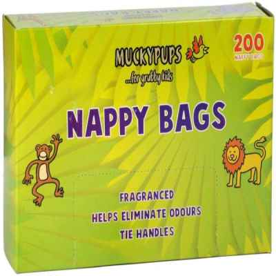 MUCKYPUPS NAPPY BAGS FRAGRANCED 200S X 5