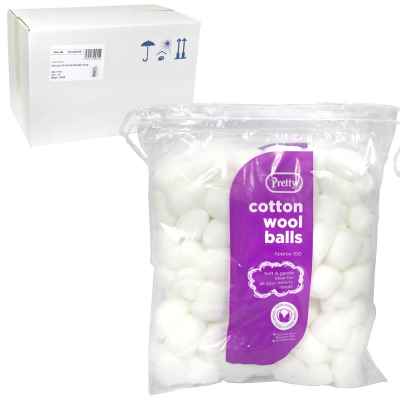 PRETTY COTTON WOOL BALLS 100'S X 12