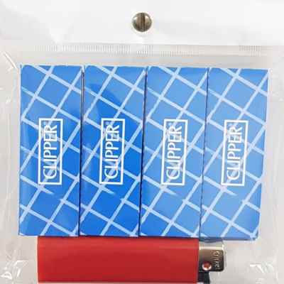 CLIPPER PAPER BLUE REG 8PK + CRICKET LIGHTER