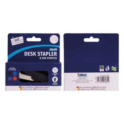 STAPLER WITH 500 NO 26/6 STAPLES X 12