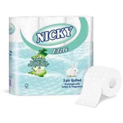 NICKY ELITE T/T 3PLY 9 ROLL X 5 WHITE