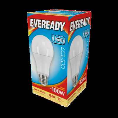 EVEREADY LED GLS 13.2W E27 WARM WHITE