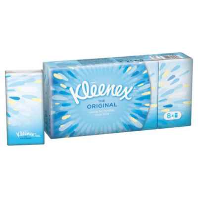 KLEENEX EVERYDAY POCKET TISSUE 9S X 8