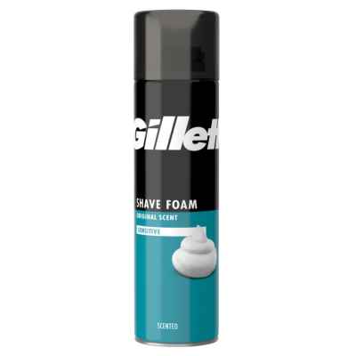 GILLETTE SHAVING FOAM SENSITIVE 200ML X 6