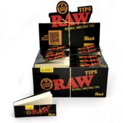 RAW BLACK PAPER TIPS / ROACHES 50S
