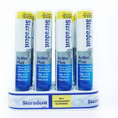 STERADENT TABS ACTIVE PLUS 30S X 12