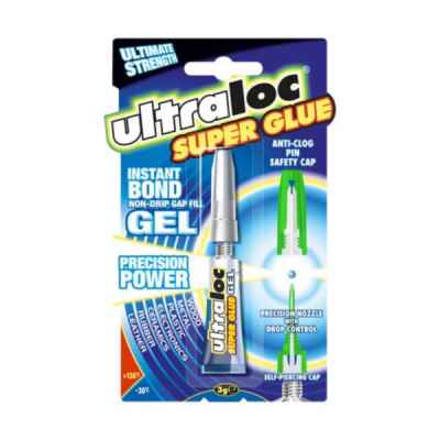 ULTRALOC SUPER GLUE GEL 3G X 24