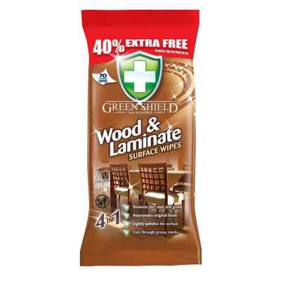 GREENSHIELD WIPE WOOD & LAMINATE 70S X 12