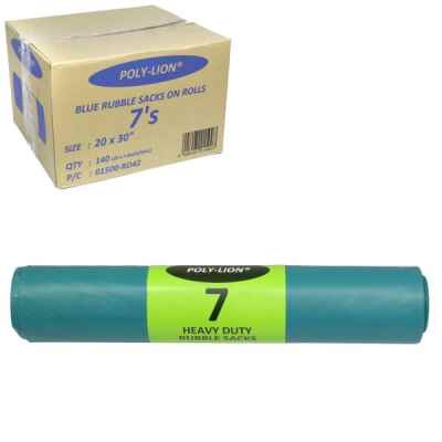 BLUE RUBBLE SACKS 7S PER ROLL X 20