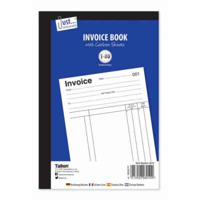 INVOICE BOOK, FULL SIZE 80 SETS X 12