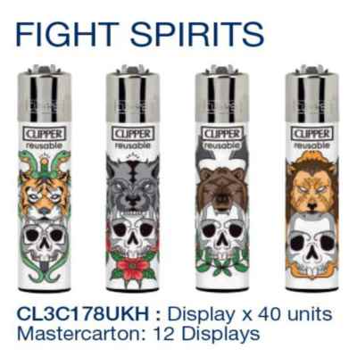 CLIPPER LARGE D40 FIGHT SPIRITS CL3C178UKH