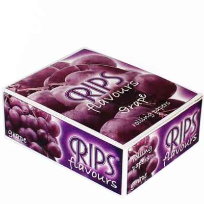 RIPS GRAPES FLAVOUR SLIM PAPER 24 ROLLS
