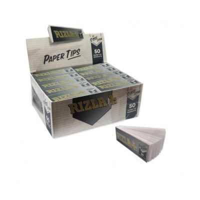 RIZLA SILVER PAPER TIPS / ROACHES 50S