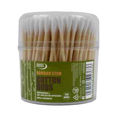 QUEST COTTON BUDS BAMBOO STEM 200S X 12