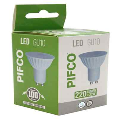 PIFCO LED GU10 BULB 7W COOL WHITE