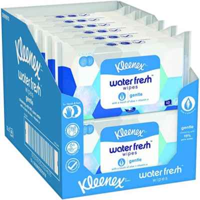 KLEENEX GENTILE WATER FRESH WIPES 40S X 12