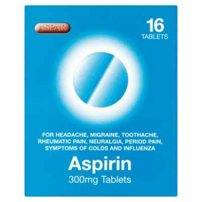 ASPIRIN 300MG TABLETS 16S X 12 BOXED