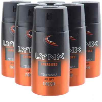 LYNX B/SPRAY ENERGISED 150ML X 6