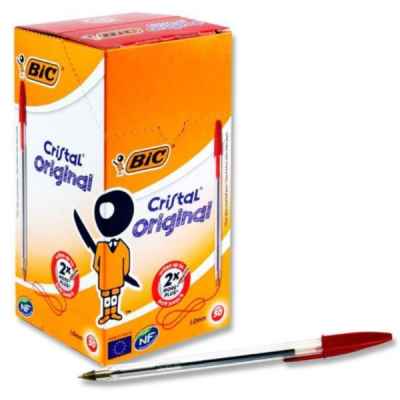 BIC CRYSTAL BALL PEN (RED) 50S