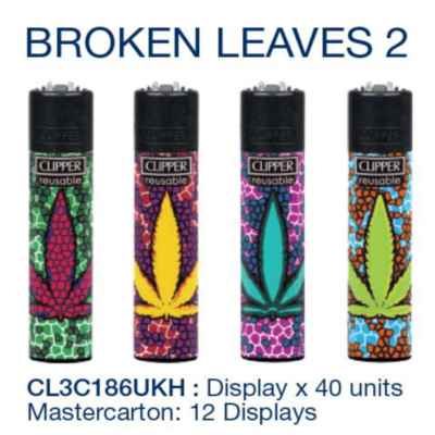 CLIPPER LARGE D40 BROKEN LEAVES 2 CL3C186UKH