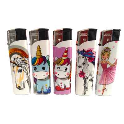GSD ELECTRONIC LIGHTER UNICORN DESIGN 50S