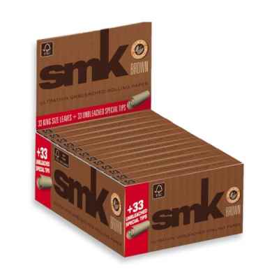 SMK BROWN CONNOISSEUR KS SLIM + TIPS 24S