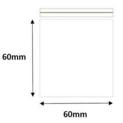 GRIP SEAL BAGS 60 X 60 MM 1000S