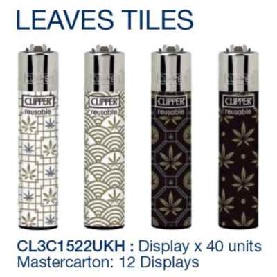 CLIPPER LARGE D40 LEAVES TILES CL3C1522UKH