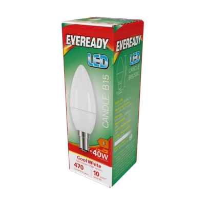 EVEREADY LED CANDLE 5.2W B15 COOL WHITE