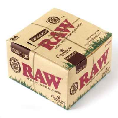 RAW ORG CONNOISSEUR  KS SLIM + TIPS 24S