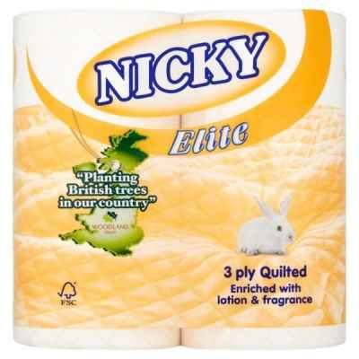 NICKY ELITE T/T 3PLY 4 ROLL X 10 PEACH PM?1.6