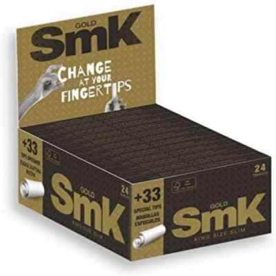 SMK GOLD CONNOISSEUR KS SLIM + TIPS 24S