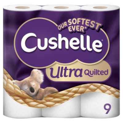 CUSHELLE ULTRA QUILTED T/T WHITE 9PK X 5