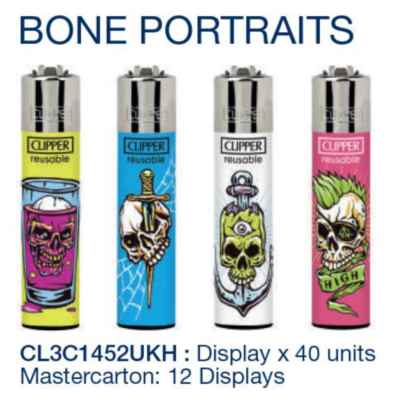 CLIPPER LARGE D40 BONE PORTRAITS CL3C1452UKH