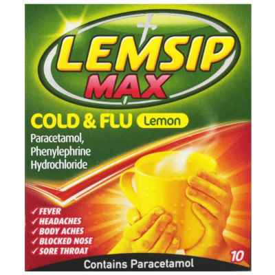 LEMSIP MAX COLD & FLU LEMON 10S X 6 01/01/202
