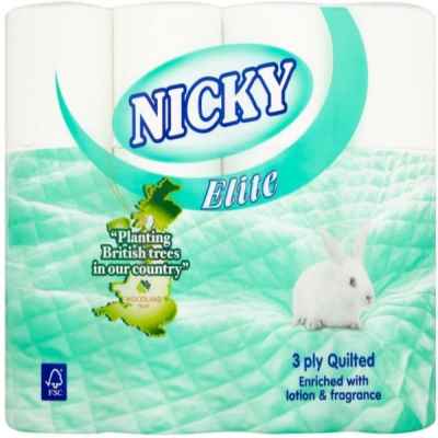 NICKY ELITE T/T 3PLY 12 ROLL X 5 WHITE