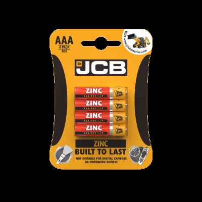 JCB ZINC AAA - R03 4 PACK